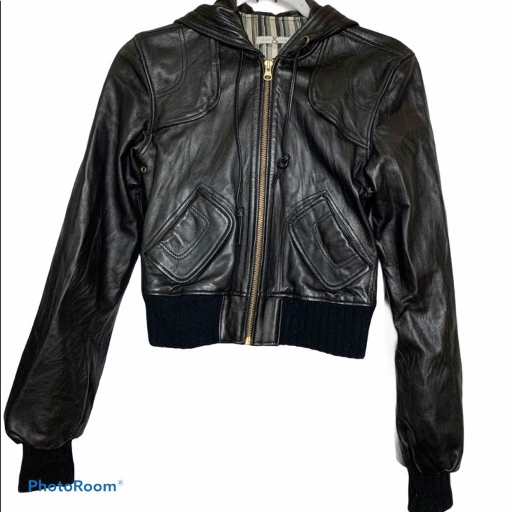 Mike & Chris Black Leather Jacket